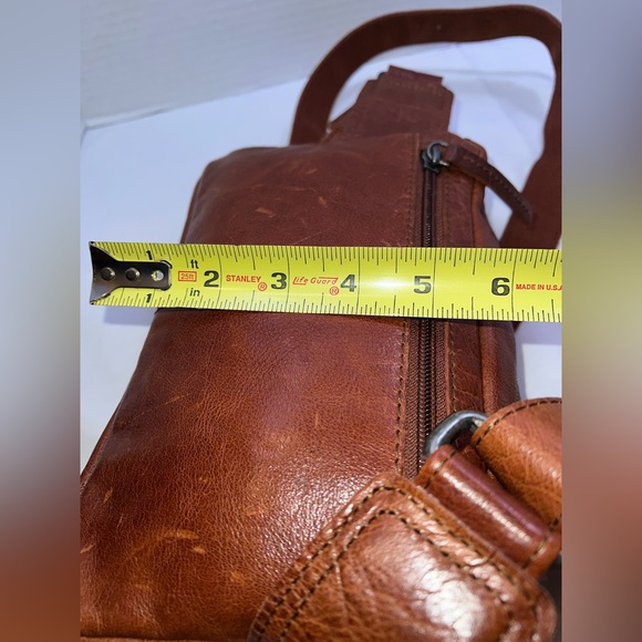 🔥🔥🔥 Spikes & Sparrow Genuine Leather Waist Belt Bag HANDS FREE Brandy New - Picture 12 of 14